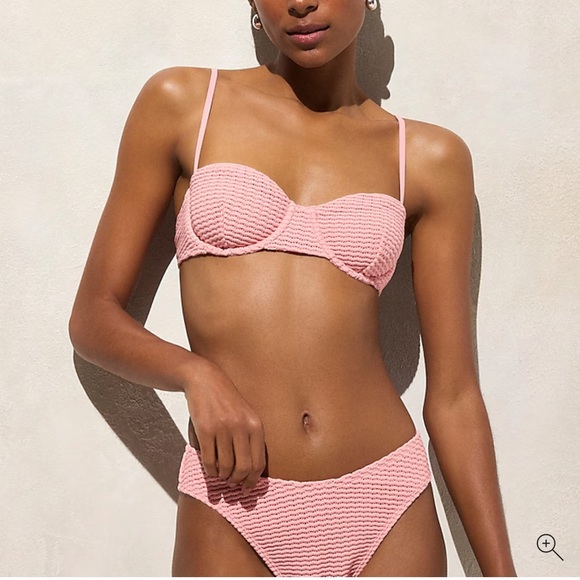 J. Crew Sunny crochet bikini bottom in Sweet Jasmine - Picture 3 of 5